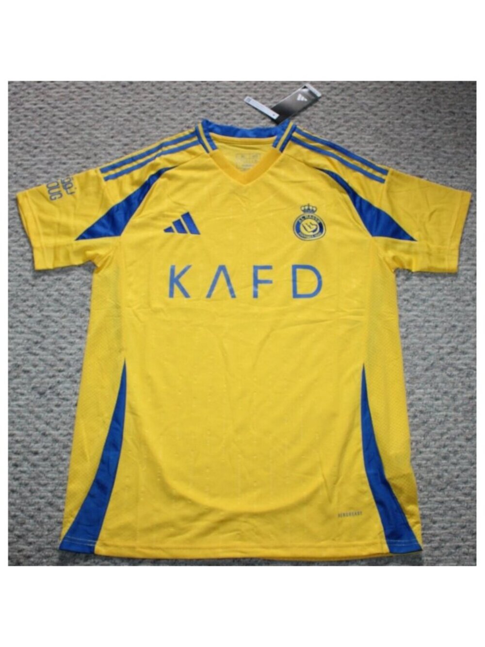 Al-Nassr FC Football Club Home 24-25 Jersey XL adidas Yellow Soccer NWT
